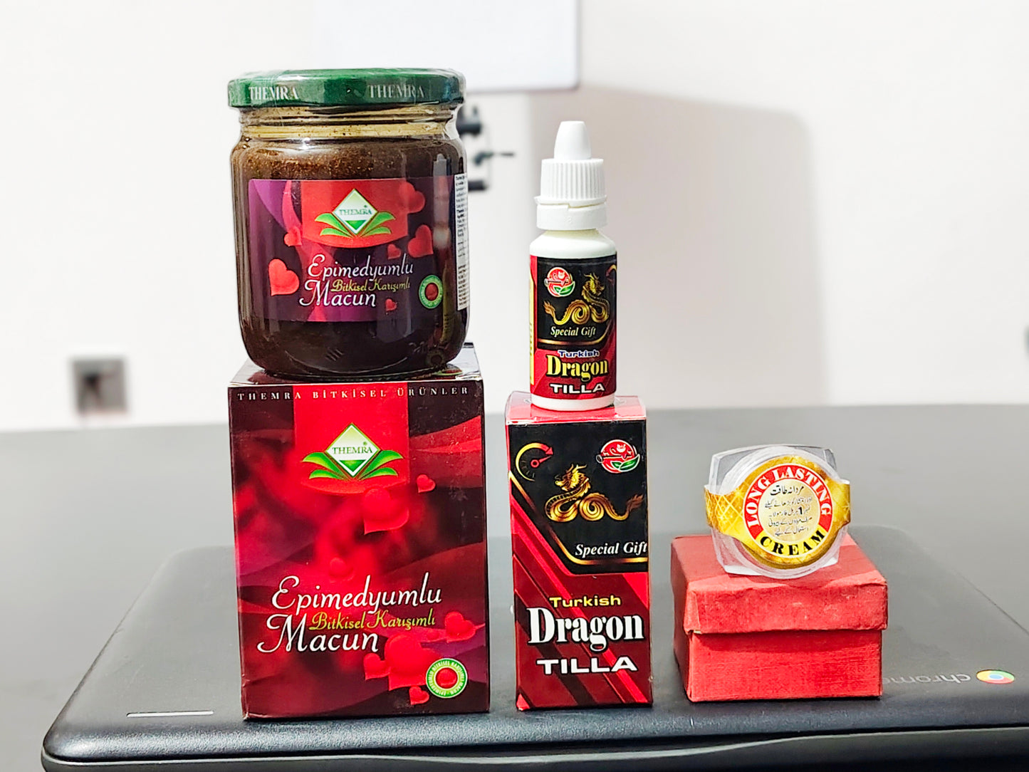 Original Turkish Bundle – Epimedyum Macun, Dragon Tilla & Long Lasting Cream | Men's Vitality & Performance Support